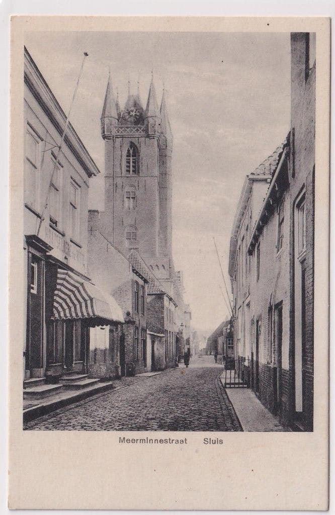 Sluis Meerminnestraat, Ophalen of Verzenden, 1920 tot 1940, Ongelopen, Zeeland