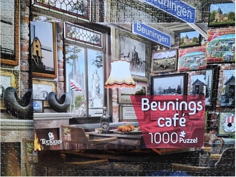 Puzzel Beunings café Tuckers's fun factory, Ophalen, 500 t/m 1500 stukjes, Zo goed als nieuw, Legpuzzel