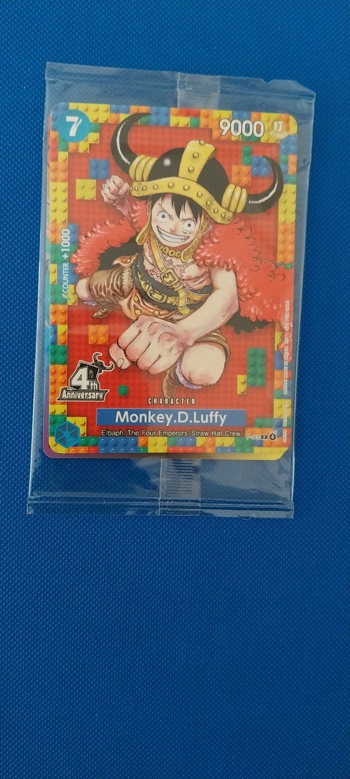 One Piece Card  - Monkey D. Luffy Promo Kaart (4th Anni, Ophalen of Verzenden, Nieuw, Meerdere kaarten