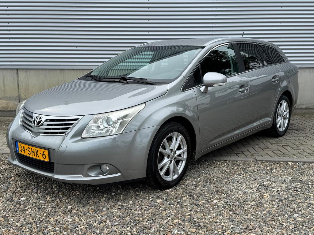 Toyota Avensis Wagon 1.8 VVTi Business Automaat [ navi,ecc,c, Auto's, Toyota, Euro 5, Zwart, 4 cilinders, Origineel Nederlands