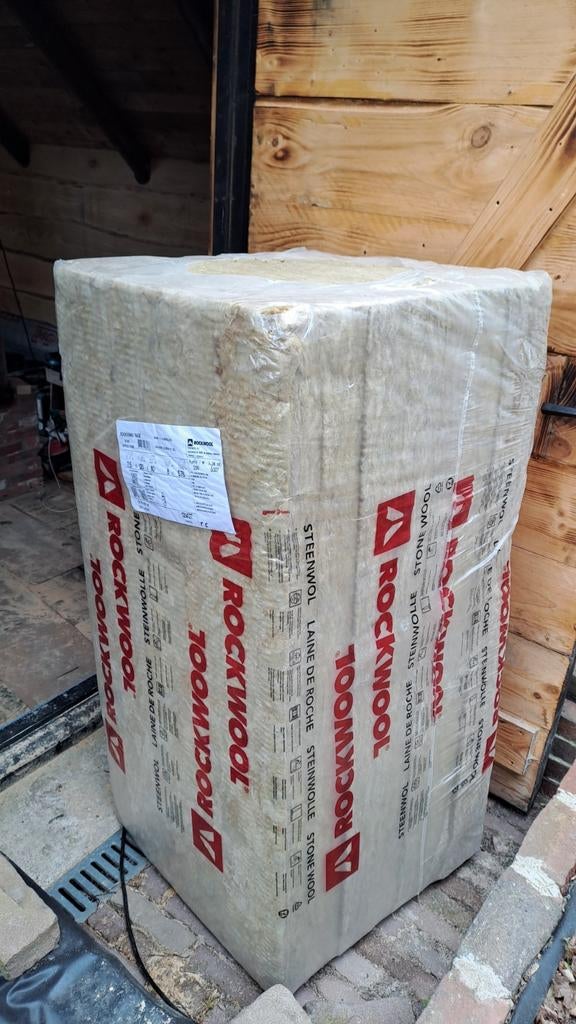 ROCKWOOL Steenwol RockSono Base 1200 x 600 x 75 mm Rd: 2.00, Doe-het-zelf en Verbouw, Ophalen, Nieuw, Steenwol, 4 tot 8 cm