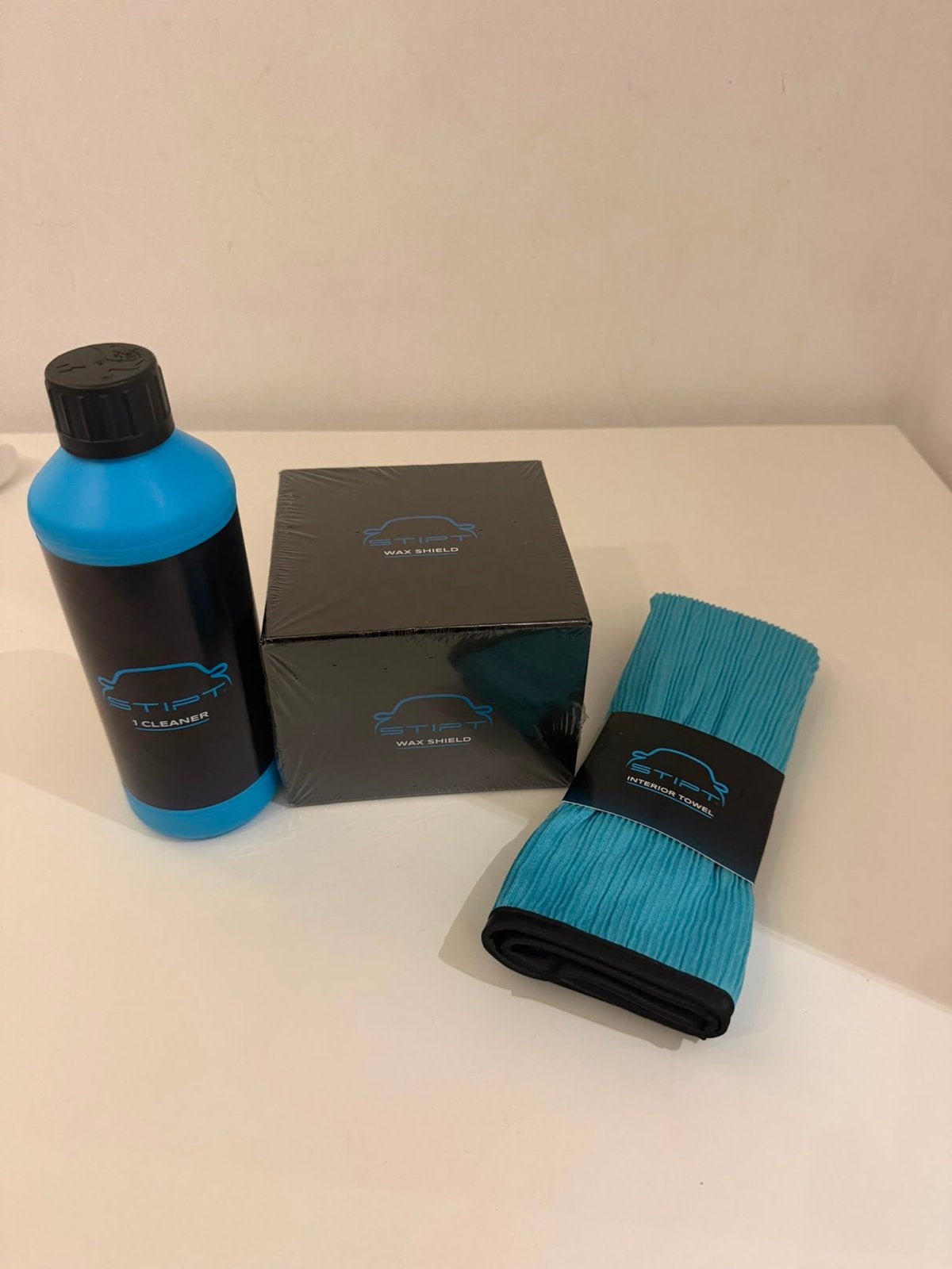 Stipt Detailing Set: Cleaner, Wax Shield & Interieurdoek, Ophalen, Nieuw