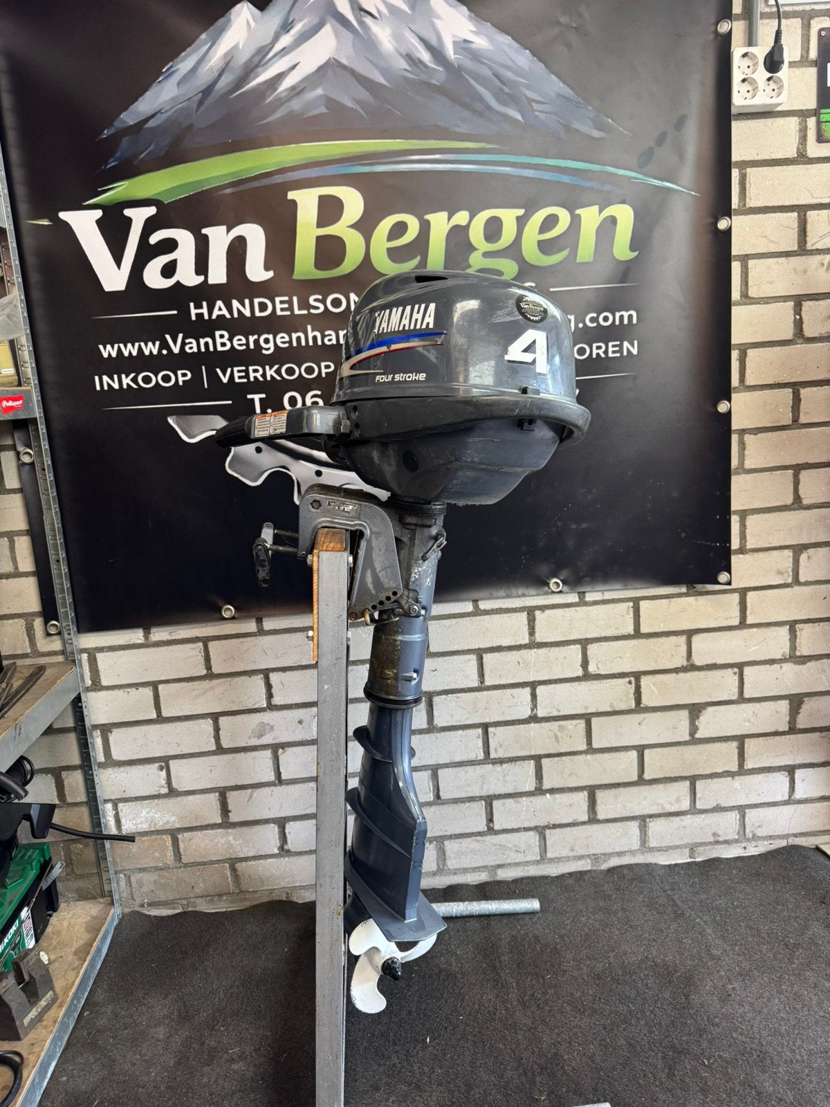 Yamaha 4 pk 4 takt langstaart buitenboordmotor, Ophalen, Minder dan 5 pk, Yamaha, Zo goed als nieuw