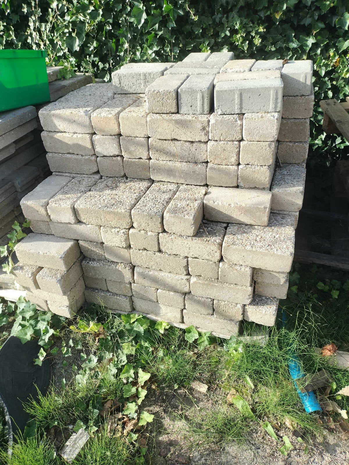 288 klinkers 20x20x8 cm, Ophalen, Gebruikt, Beton, Klinkers