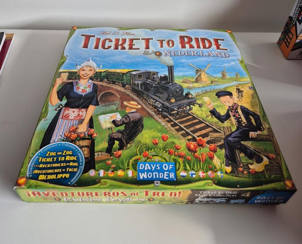 Ticket to Ride Nederland - uitbreiding, Drie of vier spelers, Ophalen of Verzenden, Zo goed als nieuw, Days of Wonder