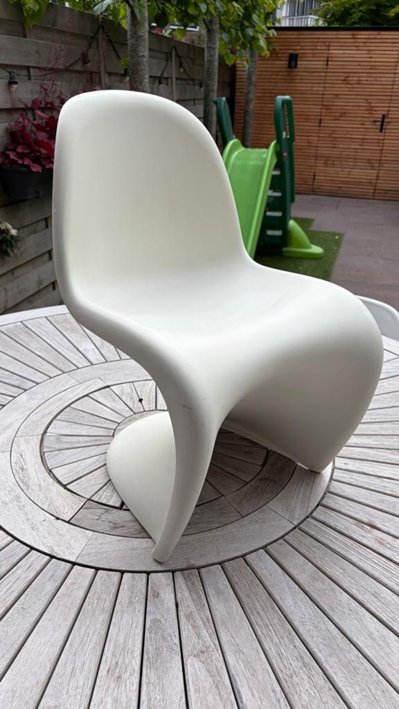 Vitra Verner Panton Junior Stoel - Wit, Huis en Inrichting, Stoelen, Ophalen, Kunststof, Gebruikt, Wit