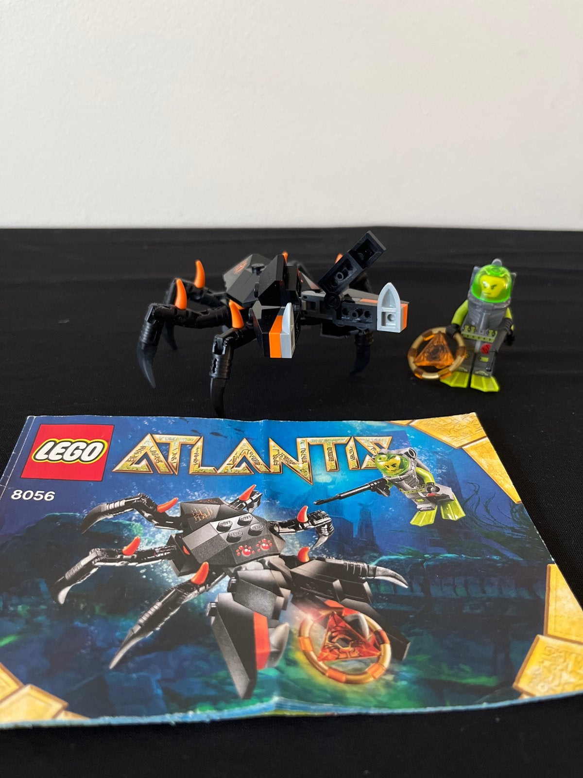 Lego Atlantis 8056: Krabbenaanval met duiker en krab, Ophalen of Verzenden, Zo goed als nieuw, Lego