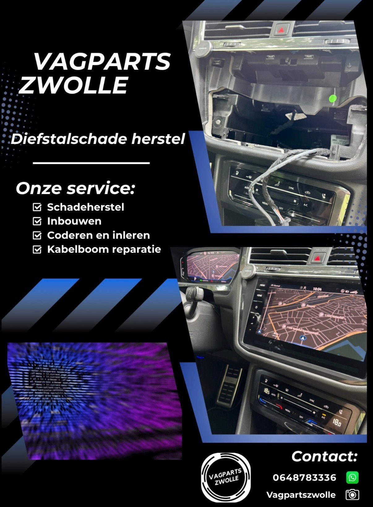 Diefstal schade herstel, Ophalen, Zo goed als nieuw