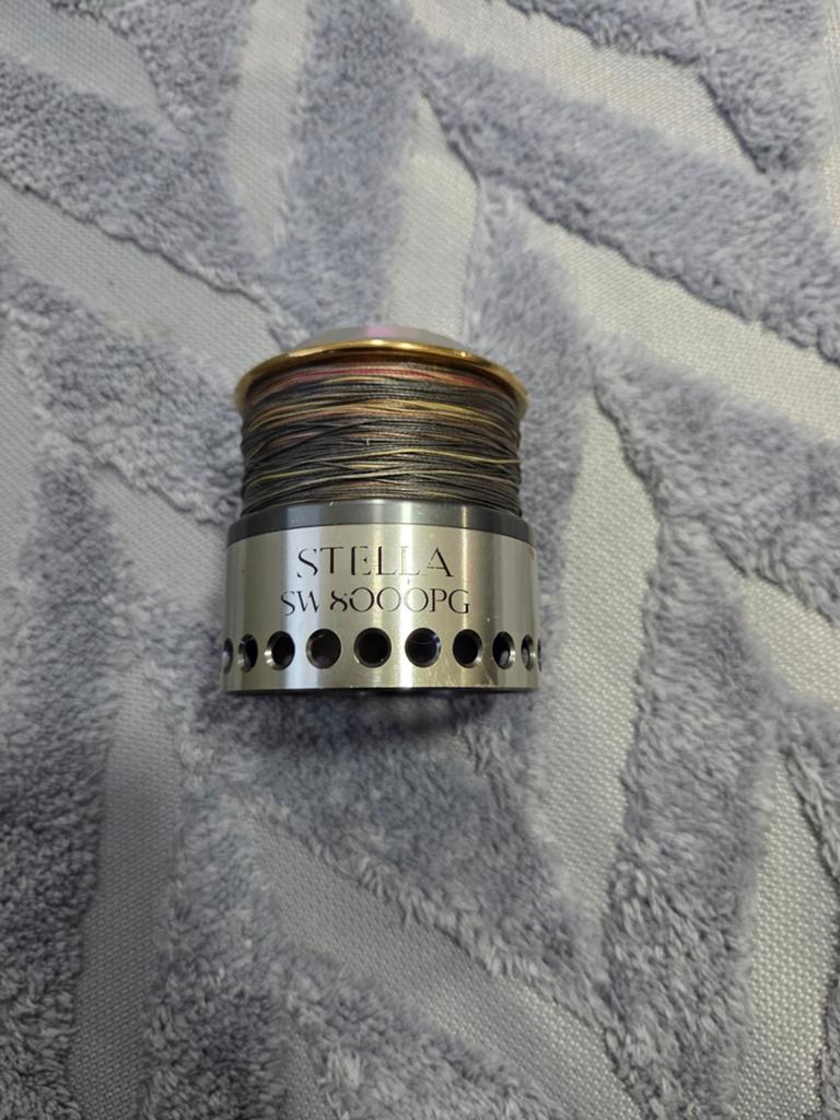 Spoel shimano SW 8000PG, Watersport en Boten, Ophalen of Verzenden, Zo goed als nieuw, Molen