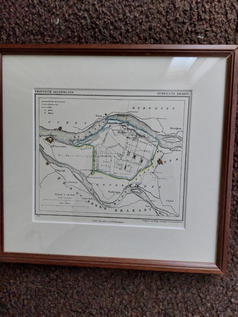 Plattegrond Brakel, Ophalen of Verzenden