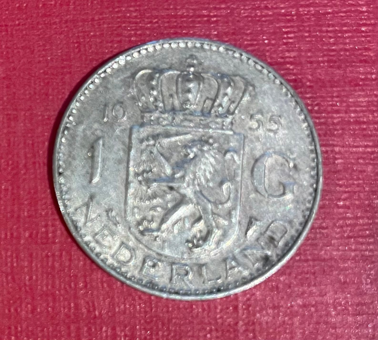 1 Gulden Koningin Juliana 1955 Zilver, 1 gulden, Koningin Juliana, Zilver, Ophalen of Verzenden