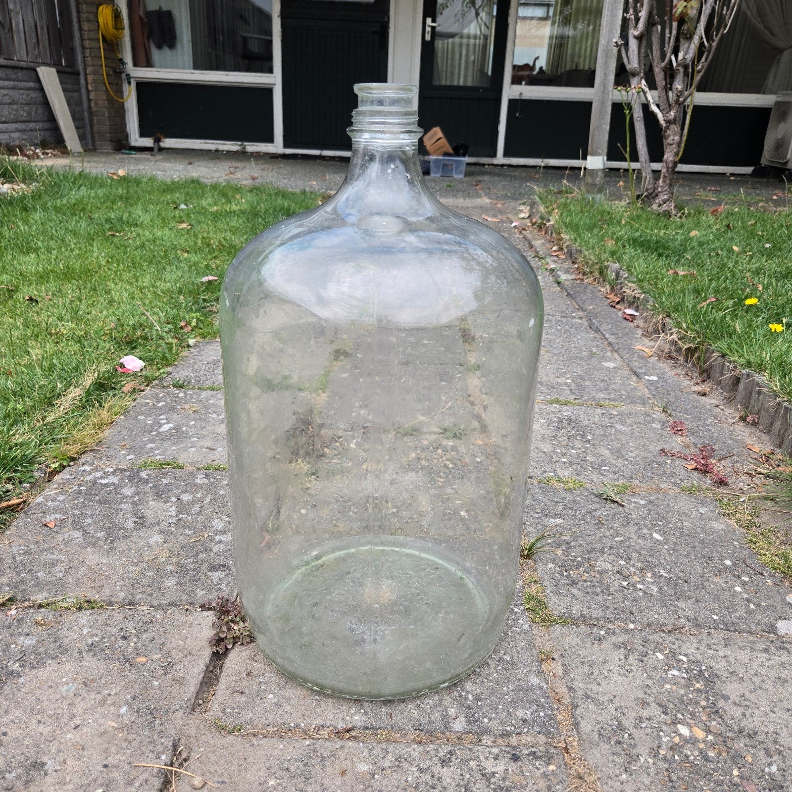 Grote glazen fles - 50 cm hoog, Ophalen