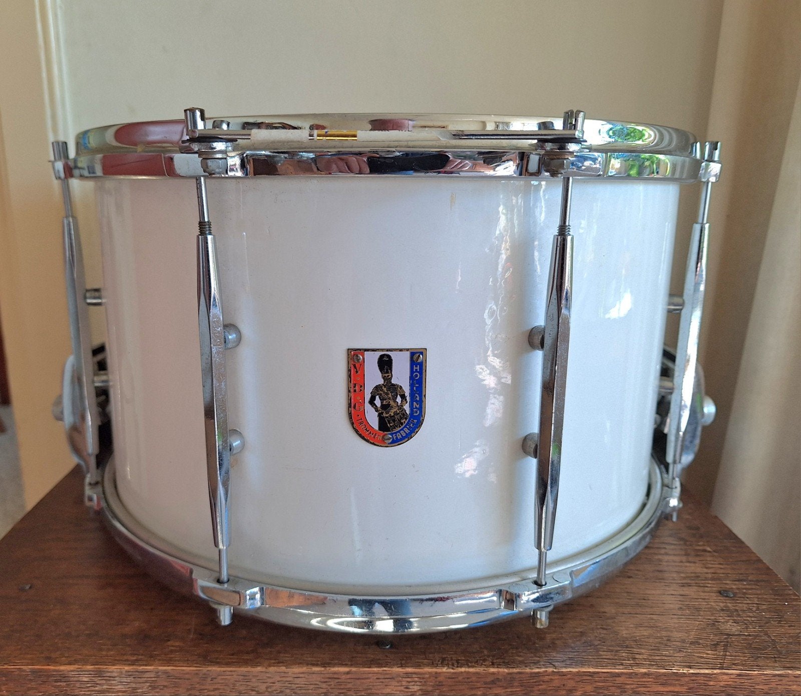 Vintage paradetrom/slagtrom. VDG/van der Glas, iprst., Muziek en Instrumenten, Percussie, Ophalen, Gebruikt, Melodische percussie