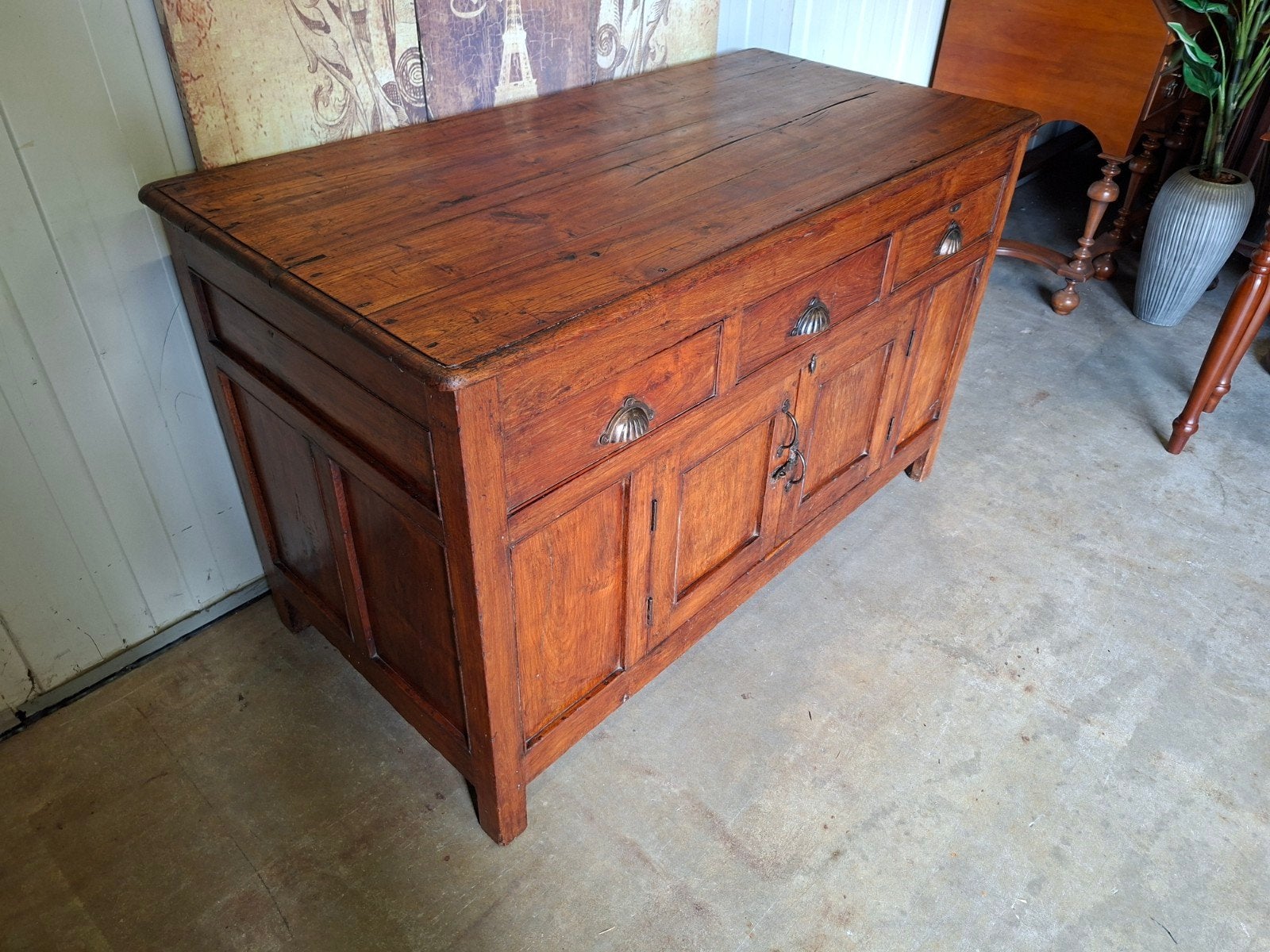 Antiek Chinees dressoir, wandkast, tv-meubel mooi geleefd, Ophalen of Verzenden, Zo goed als nieuw, 25 tot 50 cm