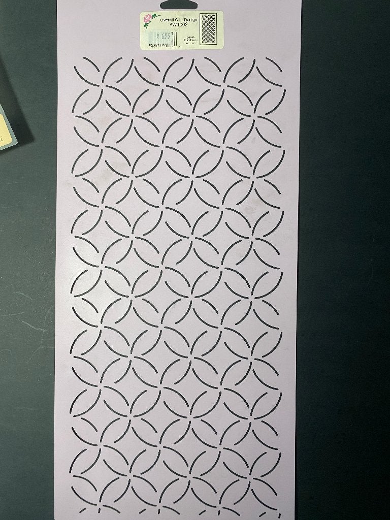 quilt stencil sjabloon, Overige materialen, Overige kleuren, 120 cm of meer, Ophalen of Verzenden