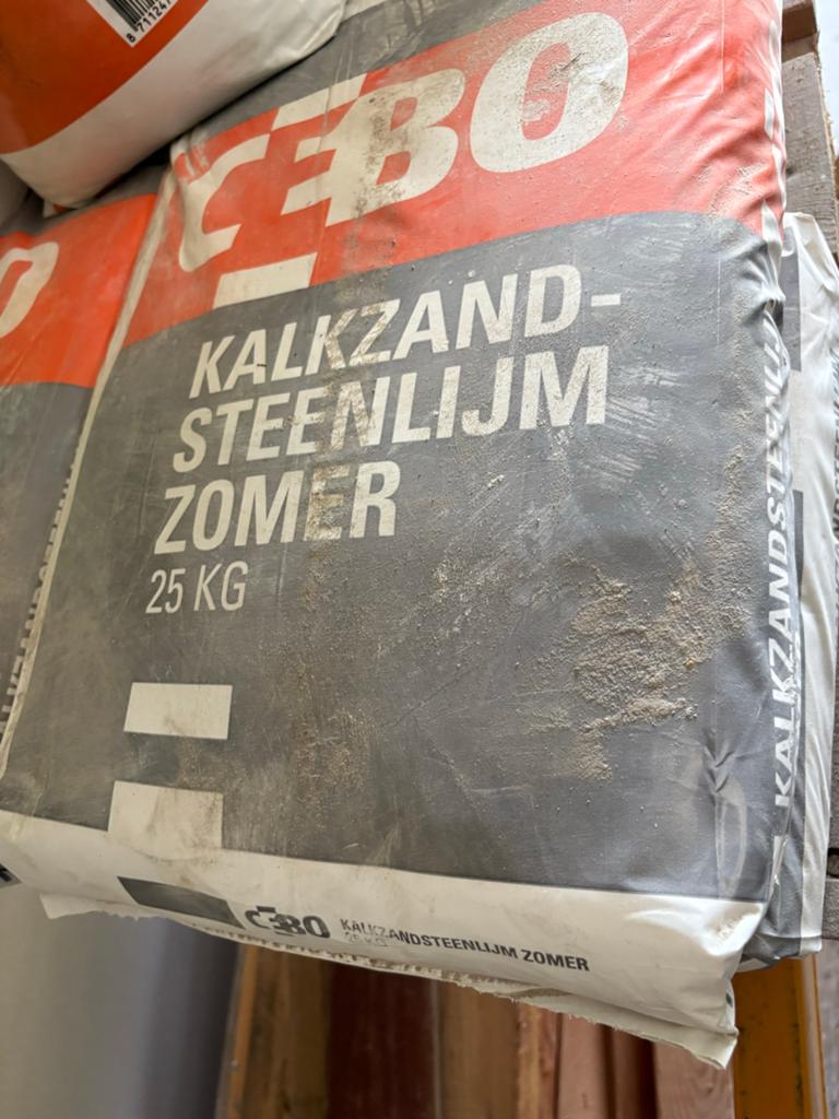 Kalkzandsteenlijm Cebo Zomer 8x 25 KG, Ophalen, Nieuw