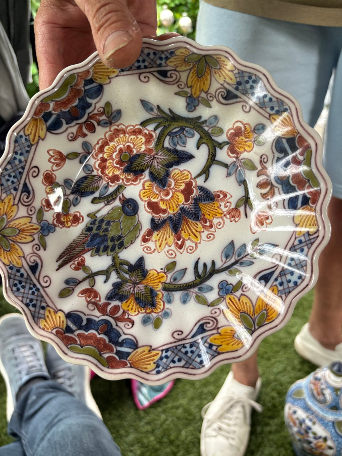 Makkum Focke & Meltzer decoratief bordje met vogel, Ophalen
