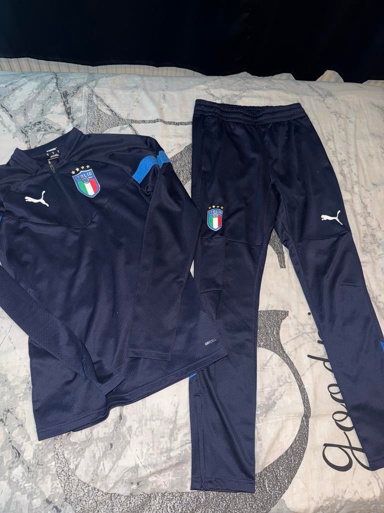 Italië trainingspak maat S, Blauw, Ophalen of Verzenden, Zo goed als nieuw, Voetbal