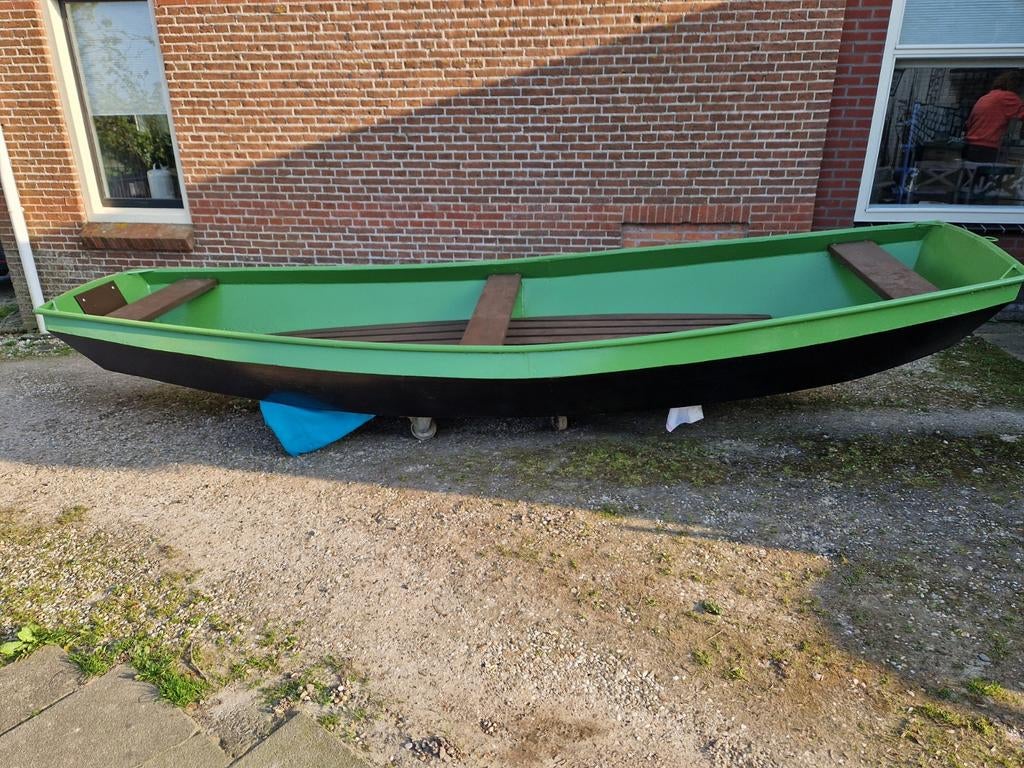 Stalen schouw/sloep, Ophalen, Staal, Zo goed als nieuw, Benzine