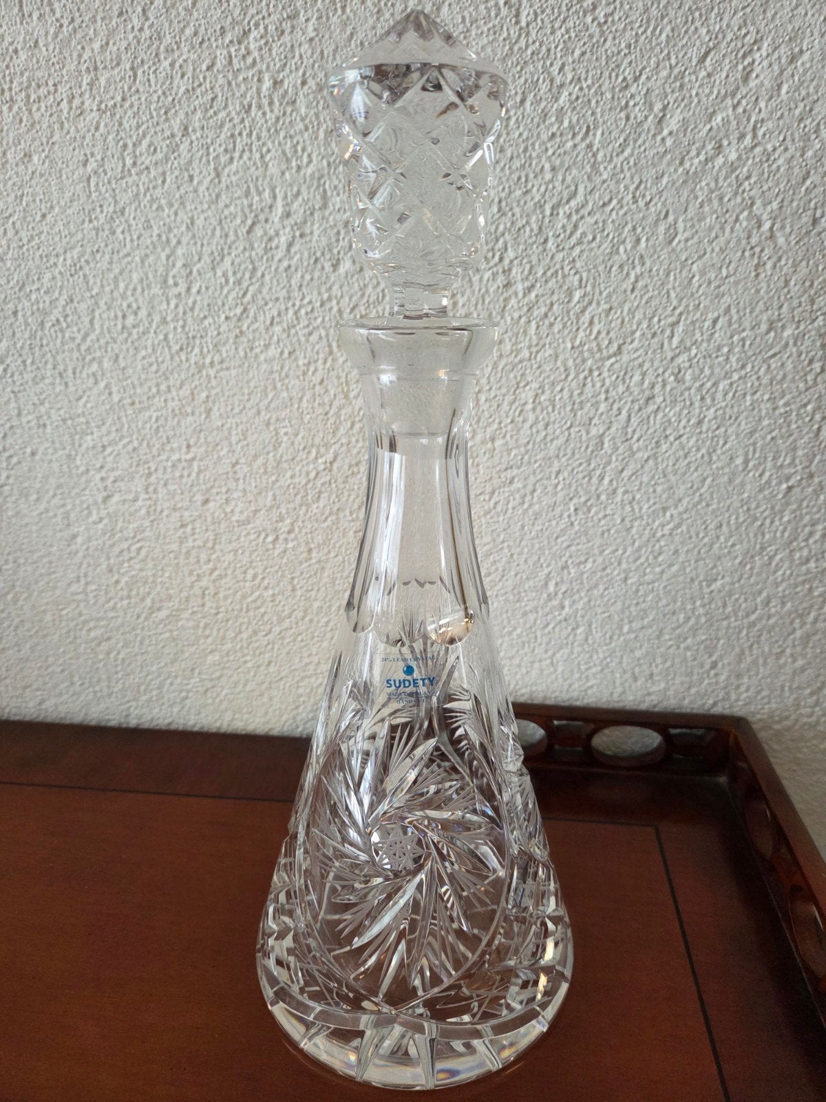 Kristallen karaf 24% lood kristal "Sudety", Antiek en Kunst, Antiek | Glas en Kristal, Ophalen of Verzenden