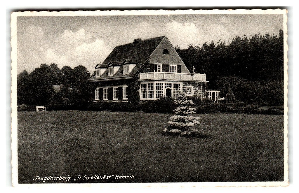 Hemrik, Jeugdherberg "It Swellenêst", Verzenden, 1920 tot 1940, Gelopen, Friesland