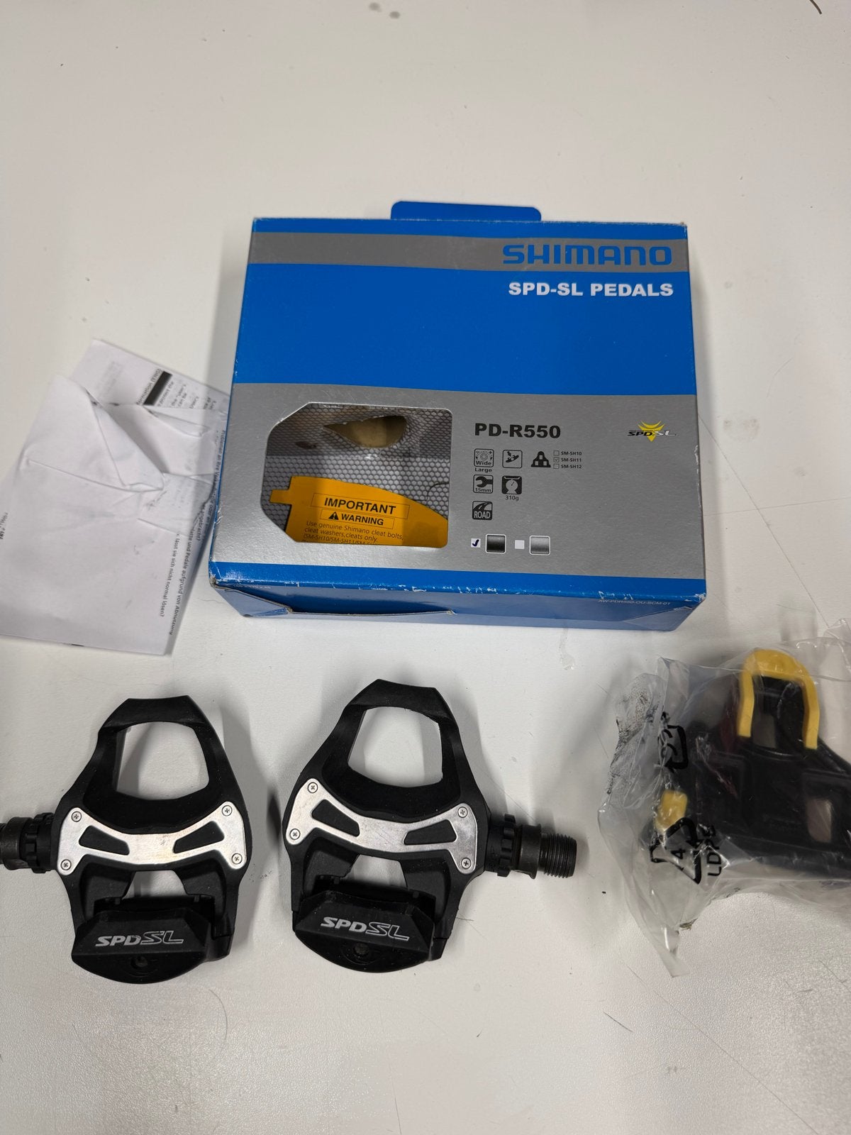 Shimano SPD-SL Pedalen PD-R550 klikpedalen racefiets, Crankstel of Pedalen, Nieuw, Ophalen of Verzenden, Aluminium