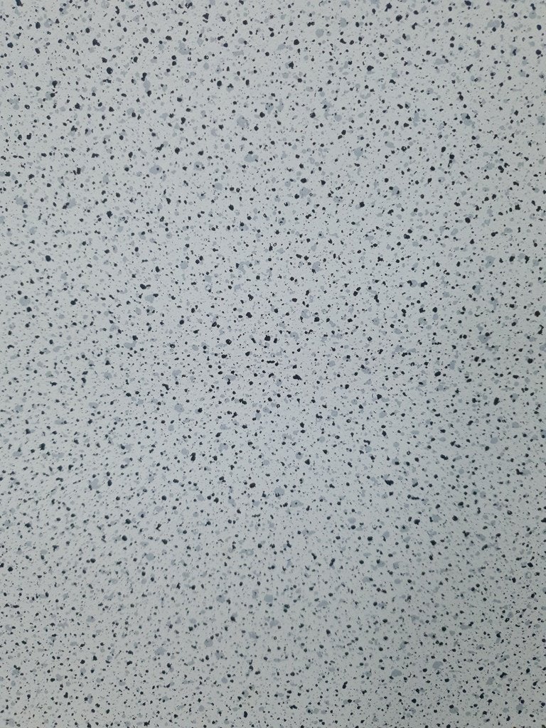 8168 Jaren 90 spikkel behang met terrazzo achtige look swiet, Verzenden, Grijs
