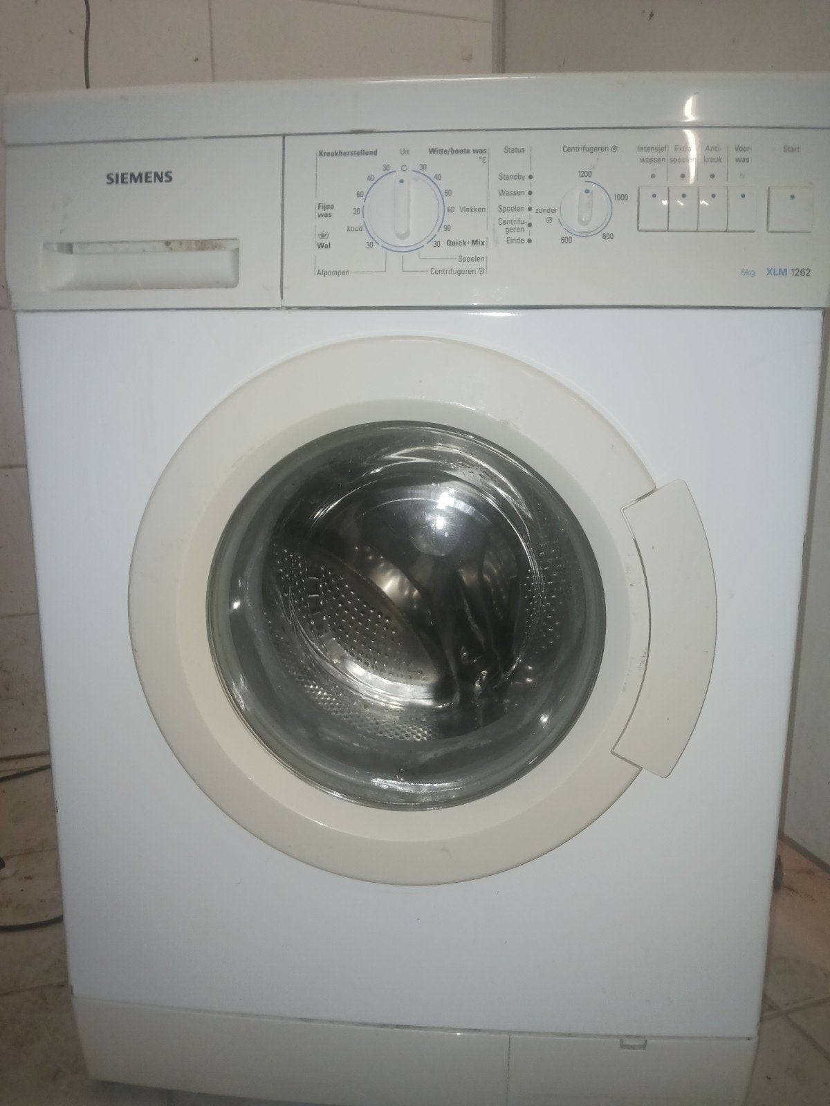 Siemens XLM 1261 wasmachine ( met garantie ), Ophalen of Verzenden, Zo goed als nieuw, 85 tot 90 cm, 1200 tot 1600 toeren