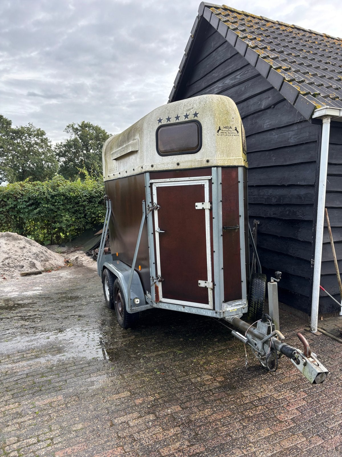 Heja 1.5 paardstrailer - Opknapper, Ophalen of Verzenden, Gebruikt