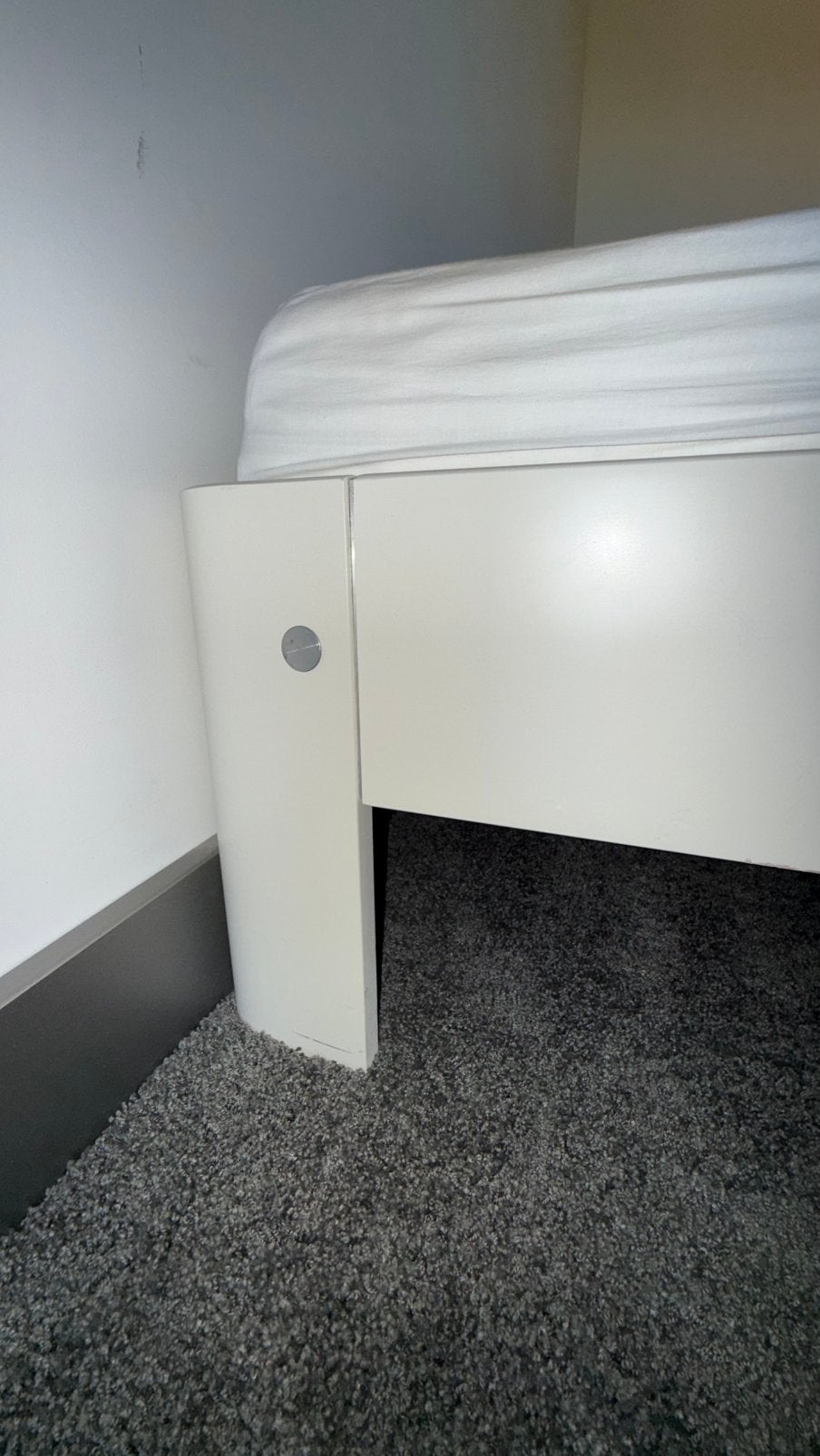 Auping Auronde 180x200 incl. matras, Ophalen, Overige materialen, Wit, Tweepersoons