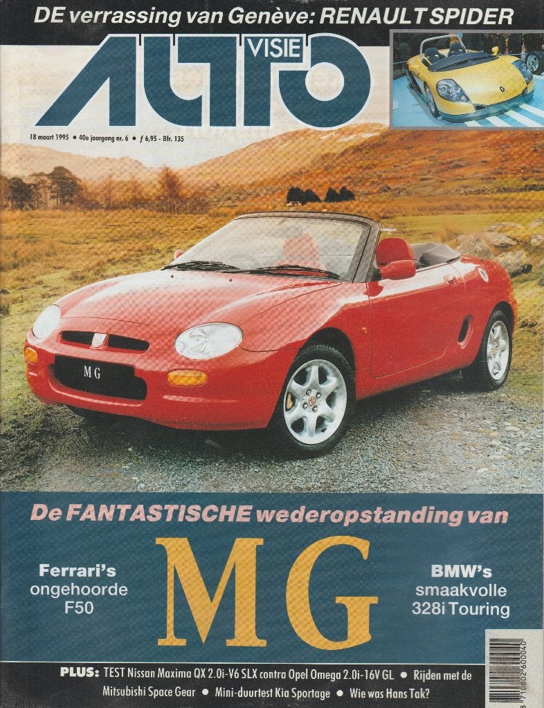 MG F rij-impressie in Autovisie 1995, Gelezen, Ophalen of Verzenden, Overige merken, Autovisie