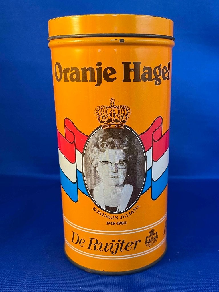 Blikje inhuldiging koningin Beatrix, Verzamelen, Ophalen of Verzenden, Zo goed als nieuw, Overige, Overige merken