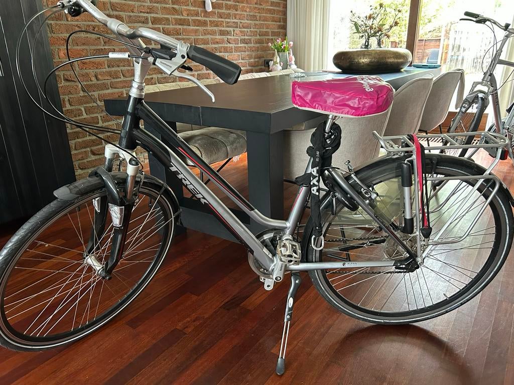 Trek T500 damesfiets, zwart/grijs, met versnellingen, Versnellingen, Ophalen, Overige merken, 53 tot 56 cm