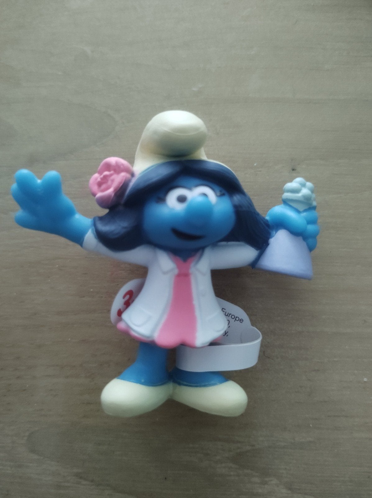 schleich figuur smurfin met bloem McDonalds, Ophalen of Verzenden, Nieuw