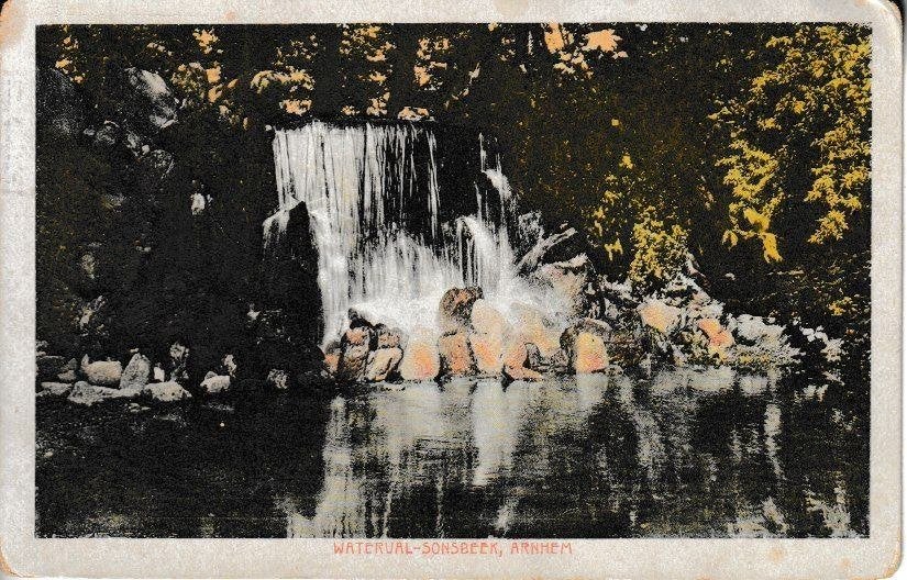 ARNHEM-SONSBEEK - WATERVAL, Ophalen of Verzenden, 1920 tot 1940, Gelopen, Gelderland