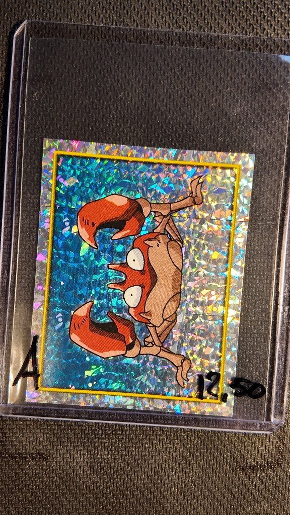 krabby  merlin sticker | Pokemon kaart, Ophalen, Zo goed als nieuw, Losse kaart