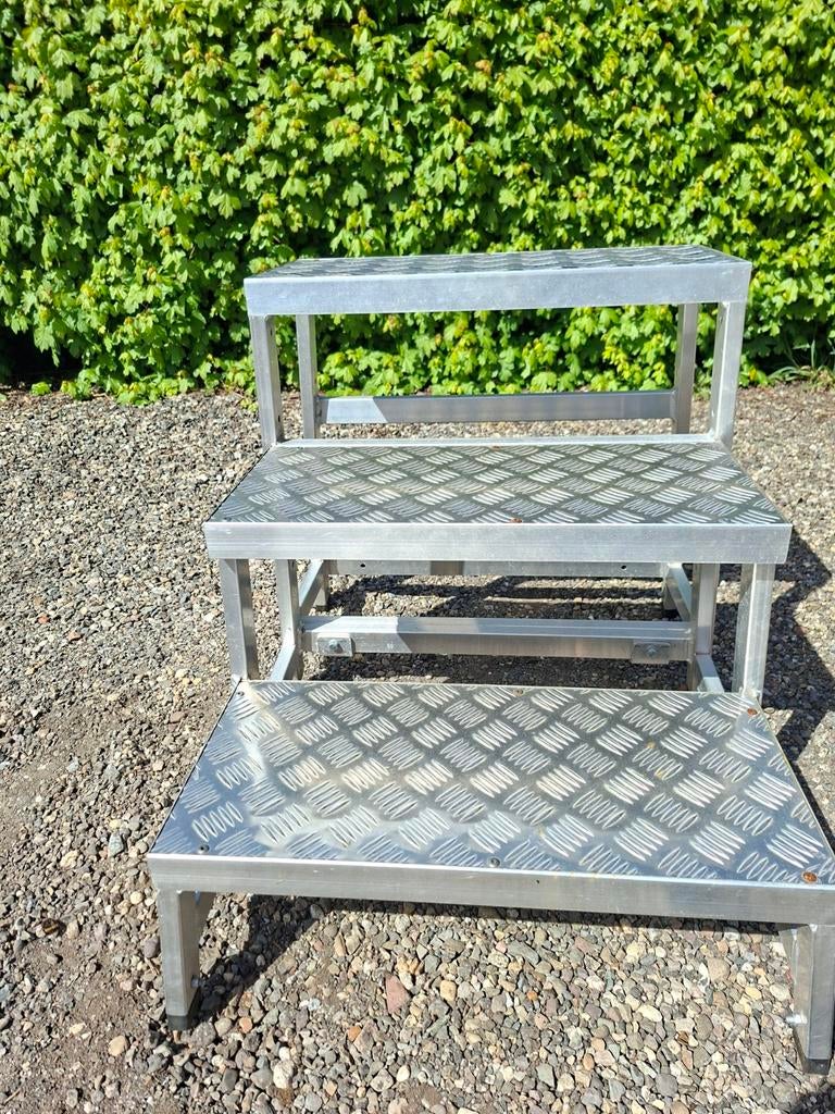 Aluminium Trapje - 3 Treden - Robuust en Veilig, Ophalen of Verzenden, Gebruikt, Trap, Minder dan 2 meter