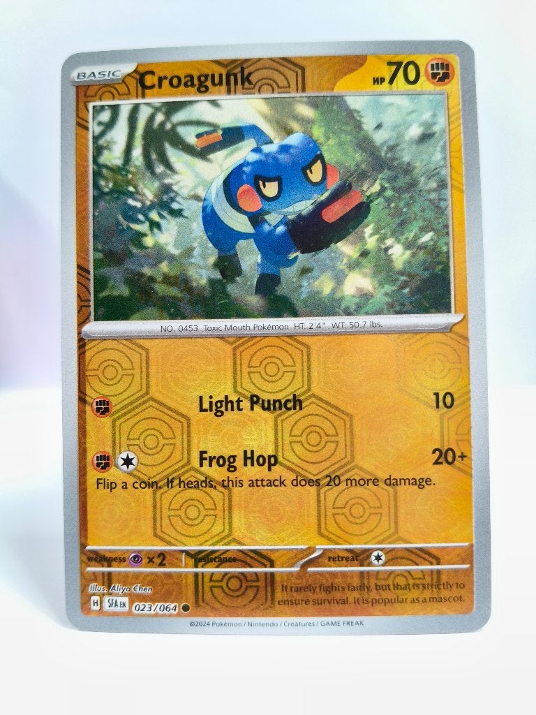 Pokémon - Shrouded Fable - Croagunk - 023/069 - Reverse Holo, Verzenden, Zo goed als nieuw, Losse kaart, Foil