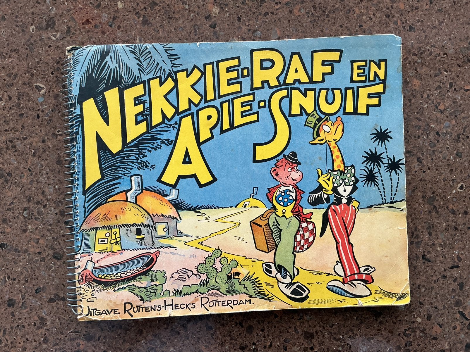 Nekkie-Raf en Apie-Snuif  uitgave Rutten’s -Heck’s, Eén stripboek, Verzenden, Zo goed als nieuw