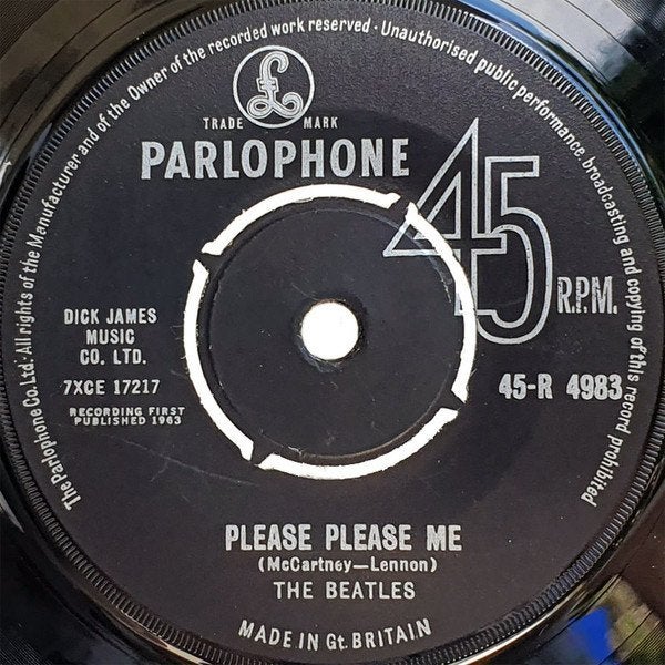 ENGELSE SINGLE The Beatles – Please Please Me mccartney, Cd's en Dvd's, Verzenden, 7 inch, Zo goed als nieuw, Pop
