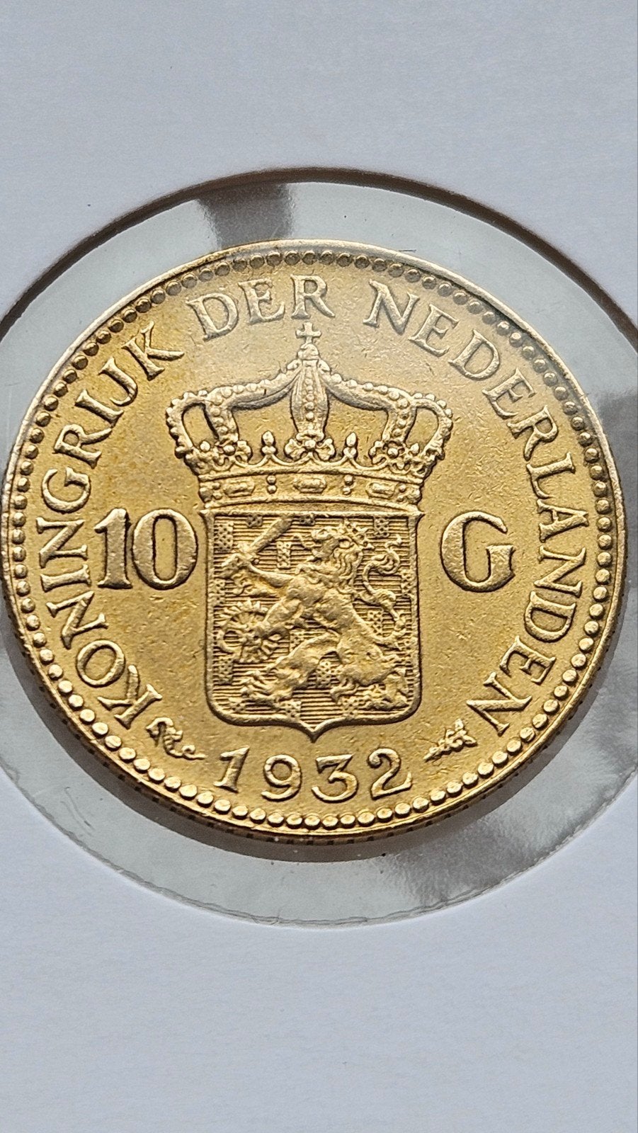 Gouden tientjes 1932, Ophalen of Verzenden, Koningin Wilhelmina, 10 gulden, Goud
