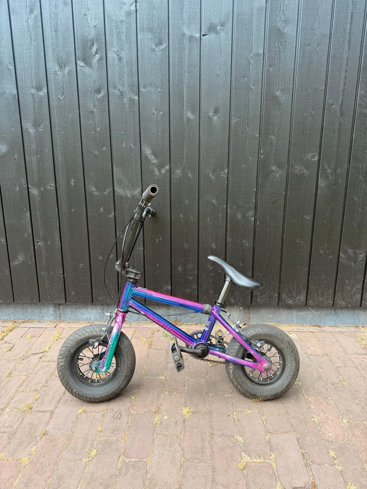 Mini BMX Fiets / minirocker- Chroom/Paars/Blauw, Fietsen en Brommers, Fietsen | Crossfietsen en BMX, Ophalen, Terugtraprem, Chroom