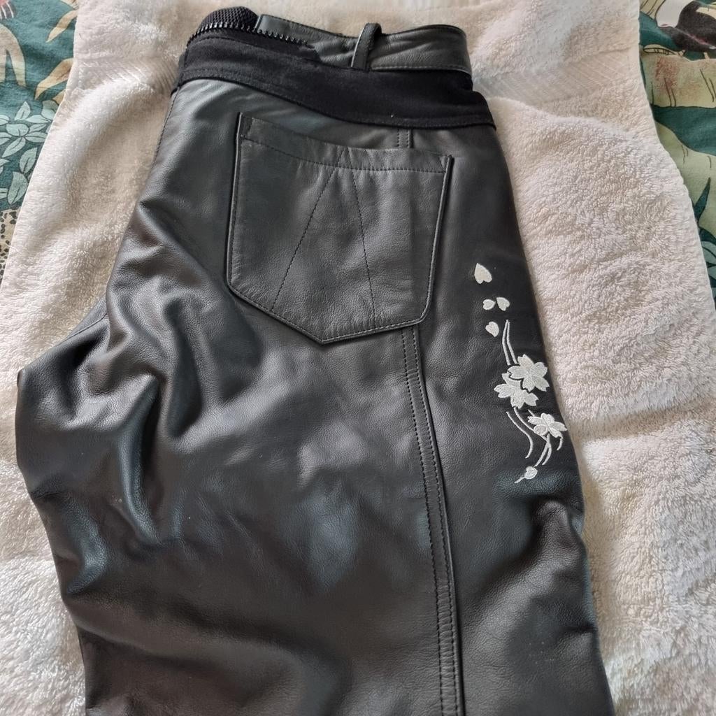 Richa leren motorbroek, Motoren, Ophalen, Tweedehands, Dames, Broek | leer