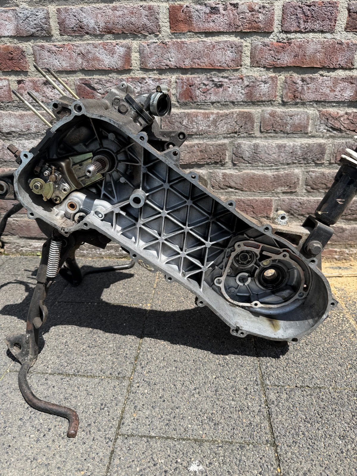 Piaggio NRG LC Carter 2T + Krukas, Fietsen en Brommers, Ophalen of Verzenden, Gebruikt, Blok, Piaggio
