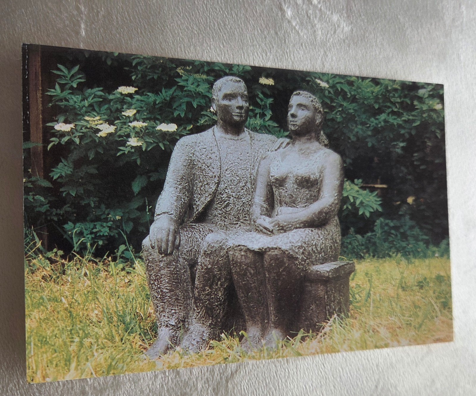 Karin Beek - Echtpaar - Bronzen beeld, Verzenden, 1980 tot heden, Ongelopen, Overige thema's