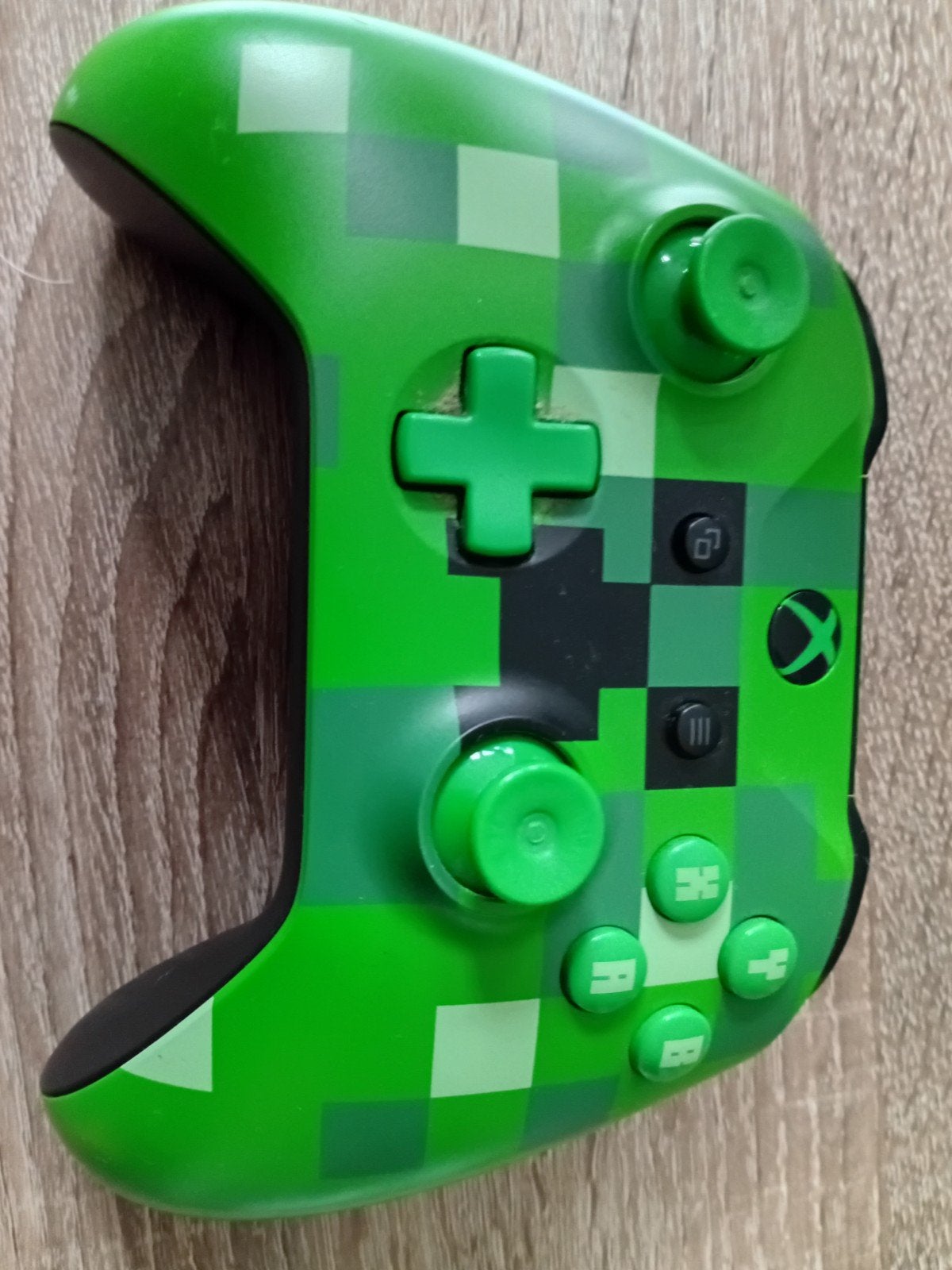 Xbox Controller - Minecraft Creeper Editie, Gebruikt, Xbox Series S, Ophalen of Verzenden, Controller