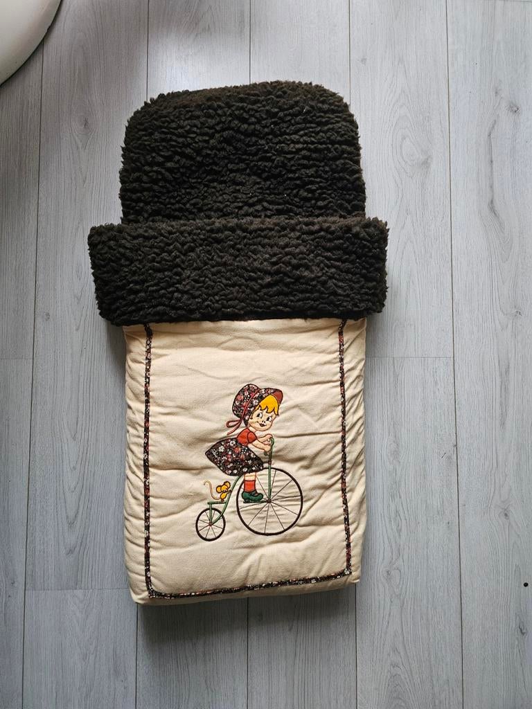 Vintage trappelzak / voetenzak met borduursel, Ophalen of Verzenden