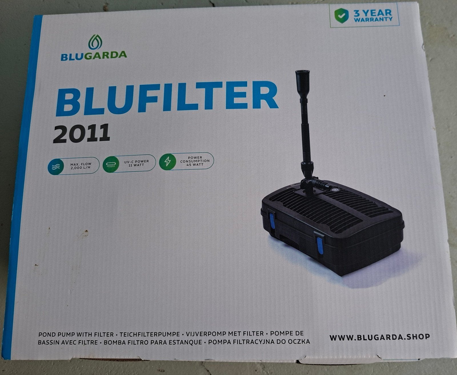 Blugarda Blufilter 2011 vijverfilter - Zo goed als nieuw, Ophalen of Verzenden, Zo goed als nieuw, Vijverfilter