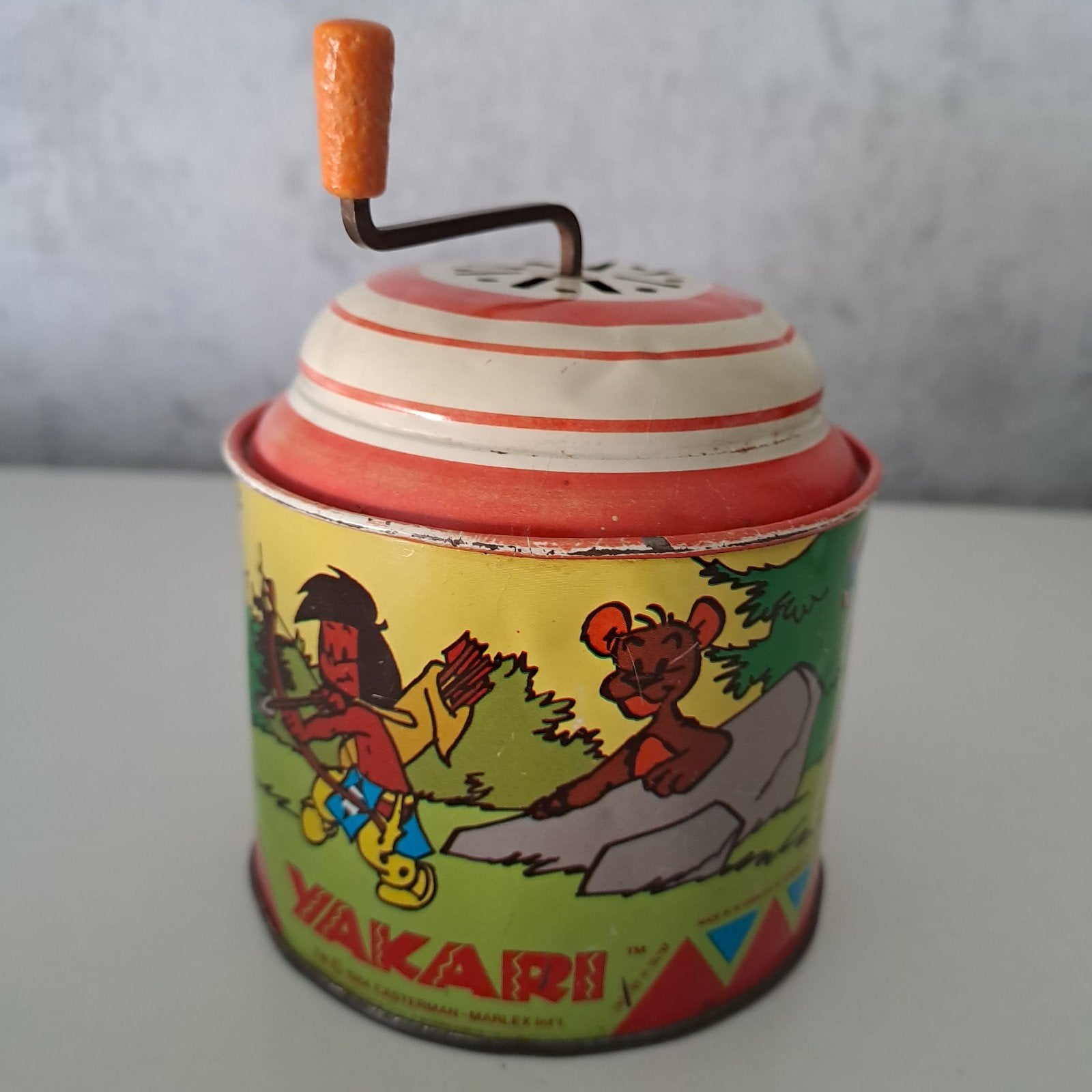 Muziekdoos/Tokkeldoos yakari Origineel 1984, Antiek en Kunst, Ophalen
