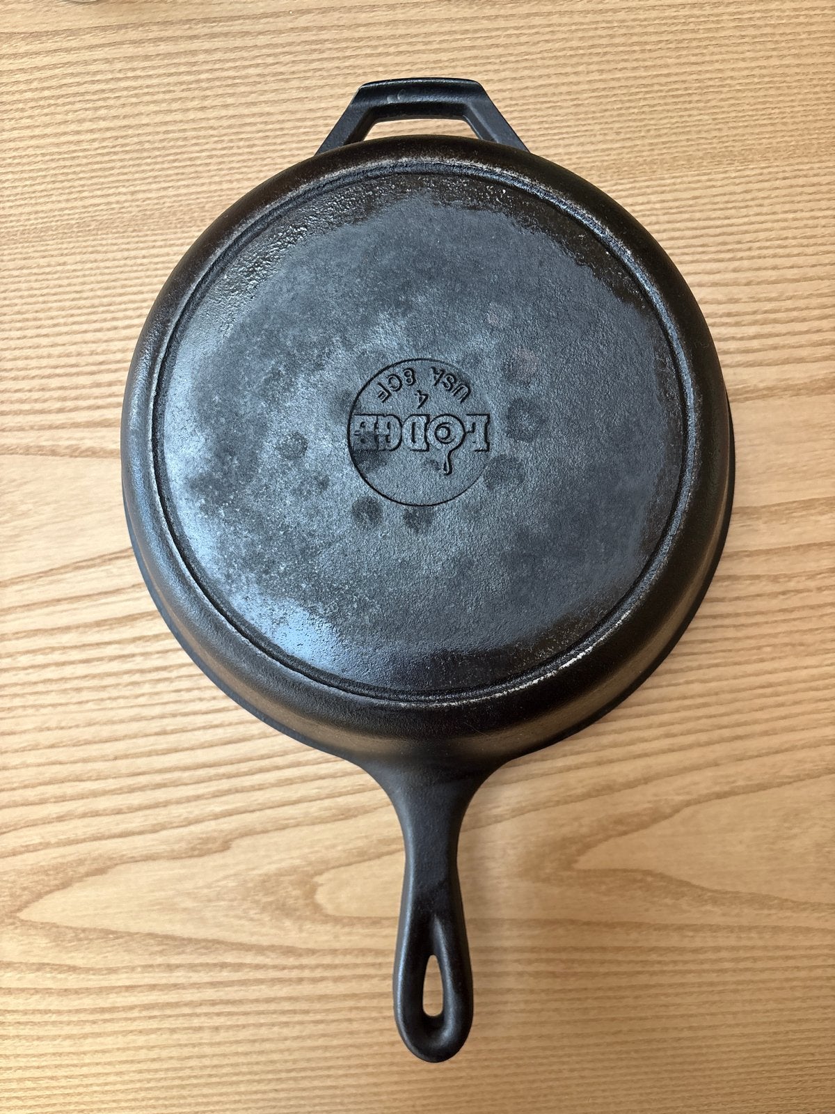 Lodge Gietijzeren Koekenpan/broodpan, Huis en Inrichting, Keuken | Potten en Pannen, Ophalen, Koekenpan, Gebruikt, Gietijzer